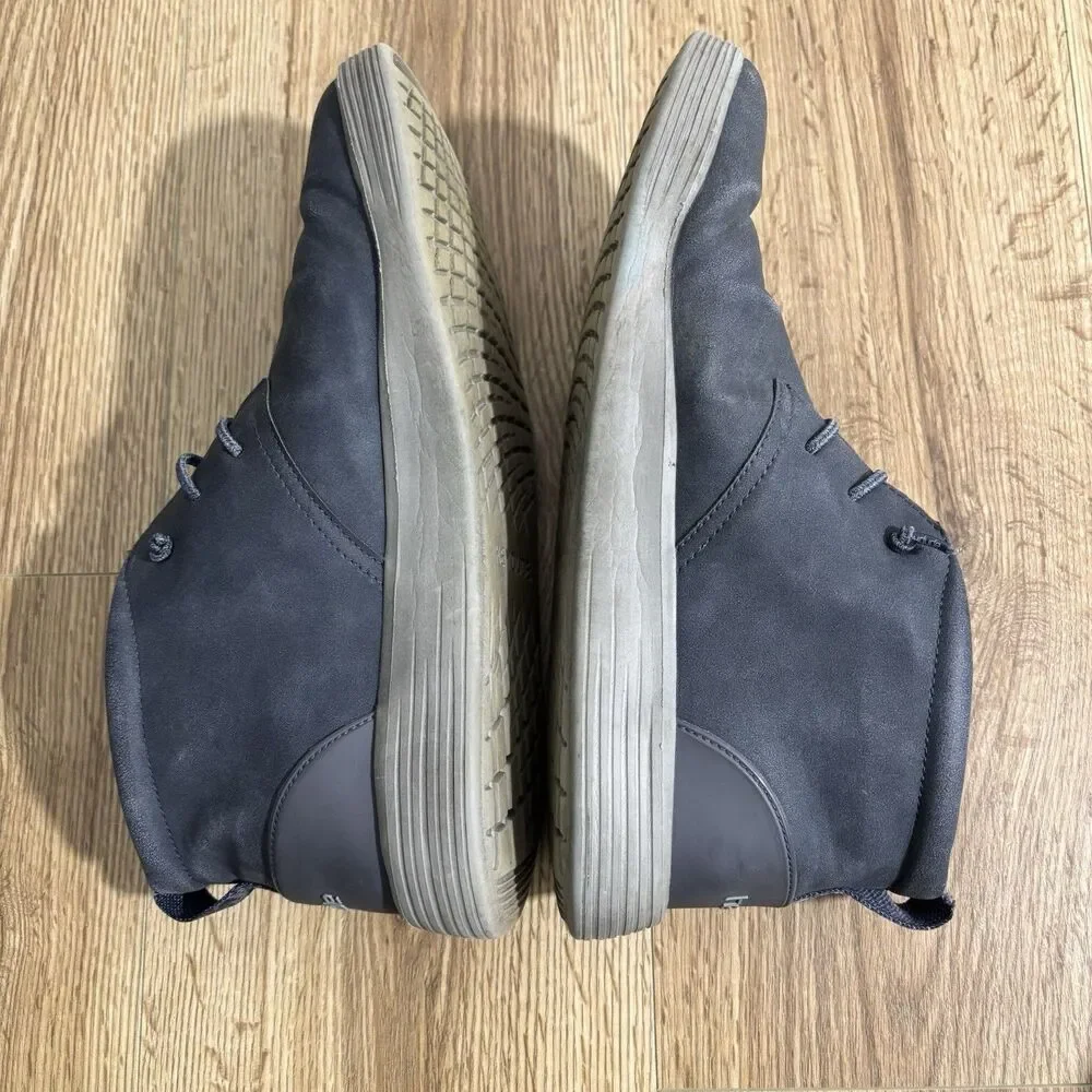 Hey Dude Jo Chukka Boot Sneakers Men’s 12 Shadow Grey Suede Lace Up